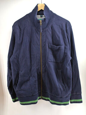 Boden Mens Navy Cotton Collar Full Zip Long Sleeve Coat Thick Jacket Size‎ M